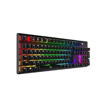 Hyper X TECLADO ORIGINS CORE HX-KB7BLX-BR, Preto com iluminação RGB