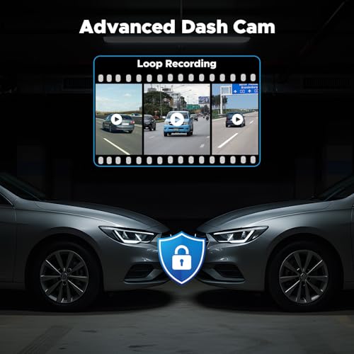 Volam 9.26'' Carplay Screen for Car with 4K Dash Cam, Compatible with Apple Carplay & Android Auto, Carplay with 1080p Backup Camera, Mirror Link, Loop Recording, GPS Navigation by Volam - Image 7