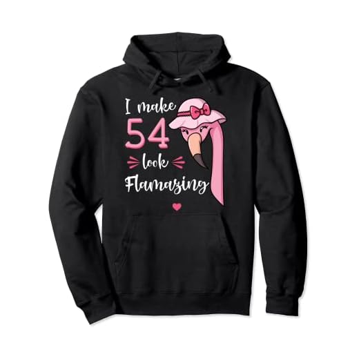 I Make 54 Look Flamazing Flamingo Fiesta de cumpleaños 54 Sudadera con Capucha