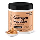 Perfect Keto Collagen Peptides Protein Powder with MCT Oil, Hydrolyzed Collagen, Type I & III Supplement, Gluten Free Grass Fed, Low Carb, Keto Coffee Creamer, Collagen for Women & Men, Peanut Butter