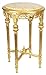 Produktbild Casa Padrino Barock Beistelltisch mit cremefarbener Marmorplatte Rund Gold ca 70 x 45 cm Antik Stil - Telefon Blumen Tisch B!