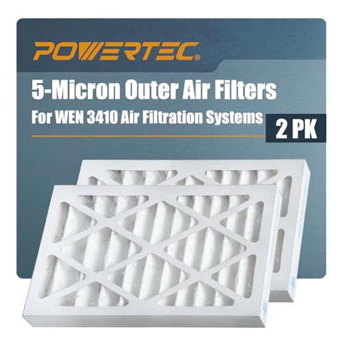 POWERTEC 75040V 5�~�N�����A�E�^�[�t�B���^�[ POWERTEC AF4000 AF4001/ WEN 3410/ Shop Fox W1830 ��C��߃V�X�e�� 2�p�b�N �X�܂̏W����@/��Ə�/�K���[�W�p�؍H�p