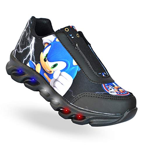Tênis Infantil Led Sonic Elastico Personagem + Chinelo (23)