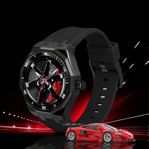 Image of Carlington Nitro Series Analog Watches for Men | Unique Wheel Dial Design | Premium Silicone Strap | Stylish Sports Look | Quartz Movement Wrist Watches for Boys & Men CT-7277