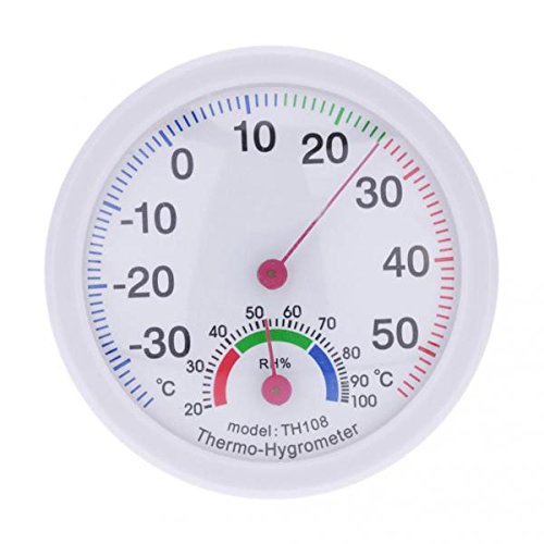 MERISHOPP® Round Mini Indoor Analog Temperature Humidity Meter Thermometer Hygrometer|Home & Garden | Kitchen, Dining & Bar | Kitchen Tools & Gadgets | Cooking Thermometers-image-35