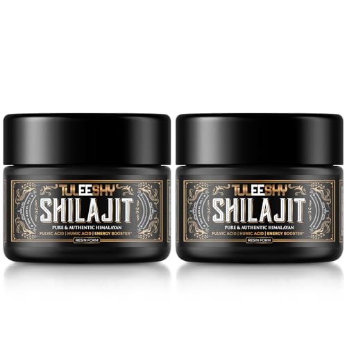 Shilajit Purificado Resina de Shilajit del Himalaya, Alto en Ácido Fúlvico, Hierba Natural con más de 85 Minerales (Paquete de 2)