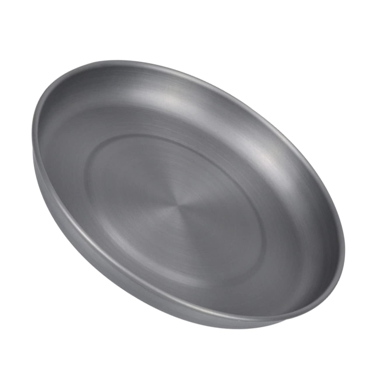 Cabilock 2-pack Aluminum Camping Plates Outdoor Bbq Picnic Pool Serving Tray Lightweight Dinnerware for Bbq Accessories