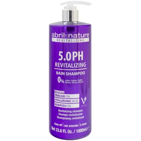 abril et nature - Professional Shampoo 5.0 PH Revitalizing - Protect and Maintain Your Color - Long Lasting - Sulfate and Paraben-Free - Professional Hairdressing Treatment - Greater Shine - 1000 ml Cover