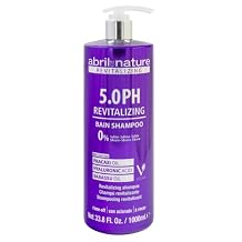 abril et nature - Professional Shampoo 5.0 PH Revitalizing - Protect and Maintain Your Color - Long Lasting - Sulfate and Paraben-Free - Professional Hairdressing Treatment - Greater Shine - 1000 ml