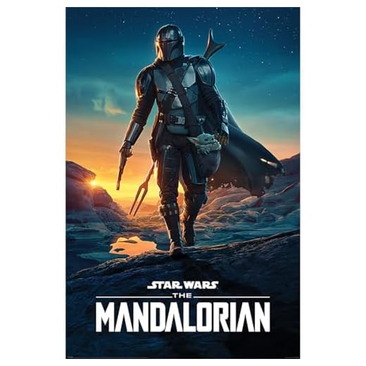 Star Wars : MoviePostersDirect - Póster de The Mandalorian Nightfall (61 x 91,5 cm)