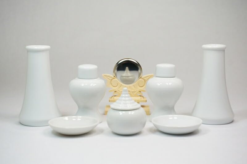 ［神具］ 神鏡 神具セット 小 【神棚】 [並行輸入品]