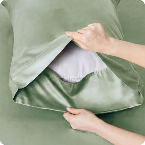 Image of Bedsure PureWoven 100% Rayon Derived from Bamboo, Twin Bed Sheets, 3 Pieces