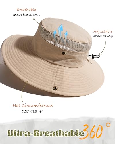 Sombrero tipo bucket unisex para pesca y senderismo miniatura 3