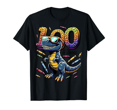Trex 100 días más inteligentes: celebra la delicia de dinosaurios del 100 día Camiseta