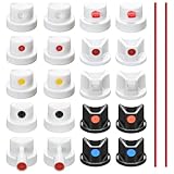 Universal Spray Can Nozzle Kit for Montana/Different Spray Cans - 20 Assorted Caps & Tips - Graffiti, Auto Repair, DIY Projects - High-Efficiency Paint Saver & Handle Attachments