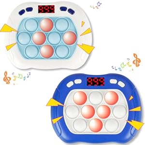 2 Pack Quick Push Toy for Kids,Speed Pushing Sensory Game Handheld Toy with LED Screen,Gifts for Boys Girls 3-12 Years Old
