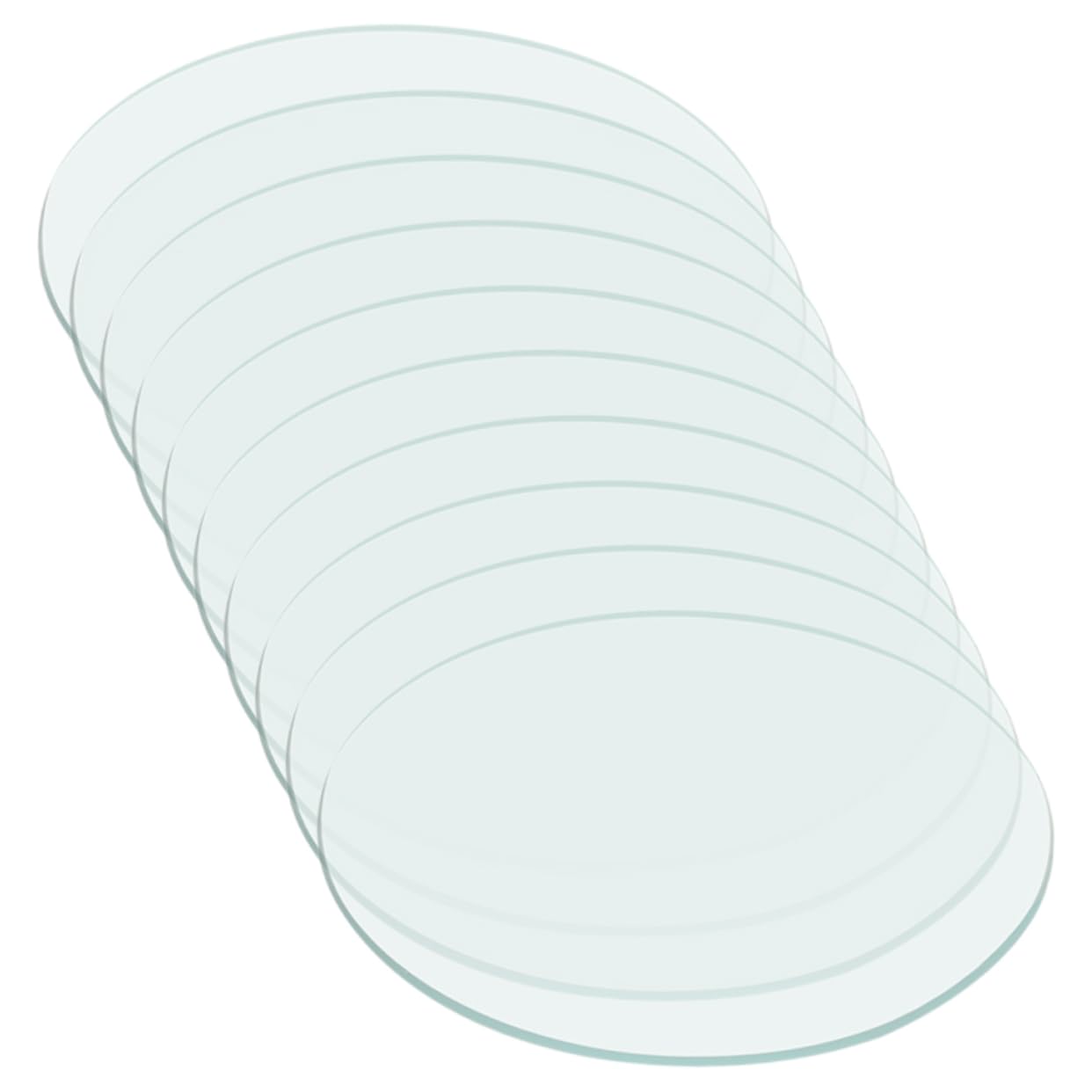 Baluue Glass 10pcs Specialized Mesa Para Uñas Acrílicas Laboratory Watch Glasses Experiment Watch Glasses Arc Laboratories Petri Dish School Watch Glasses Laboratory Cover Dome Edge Pro