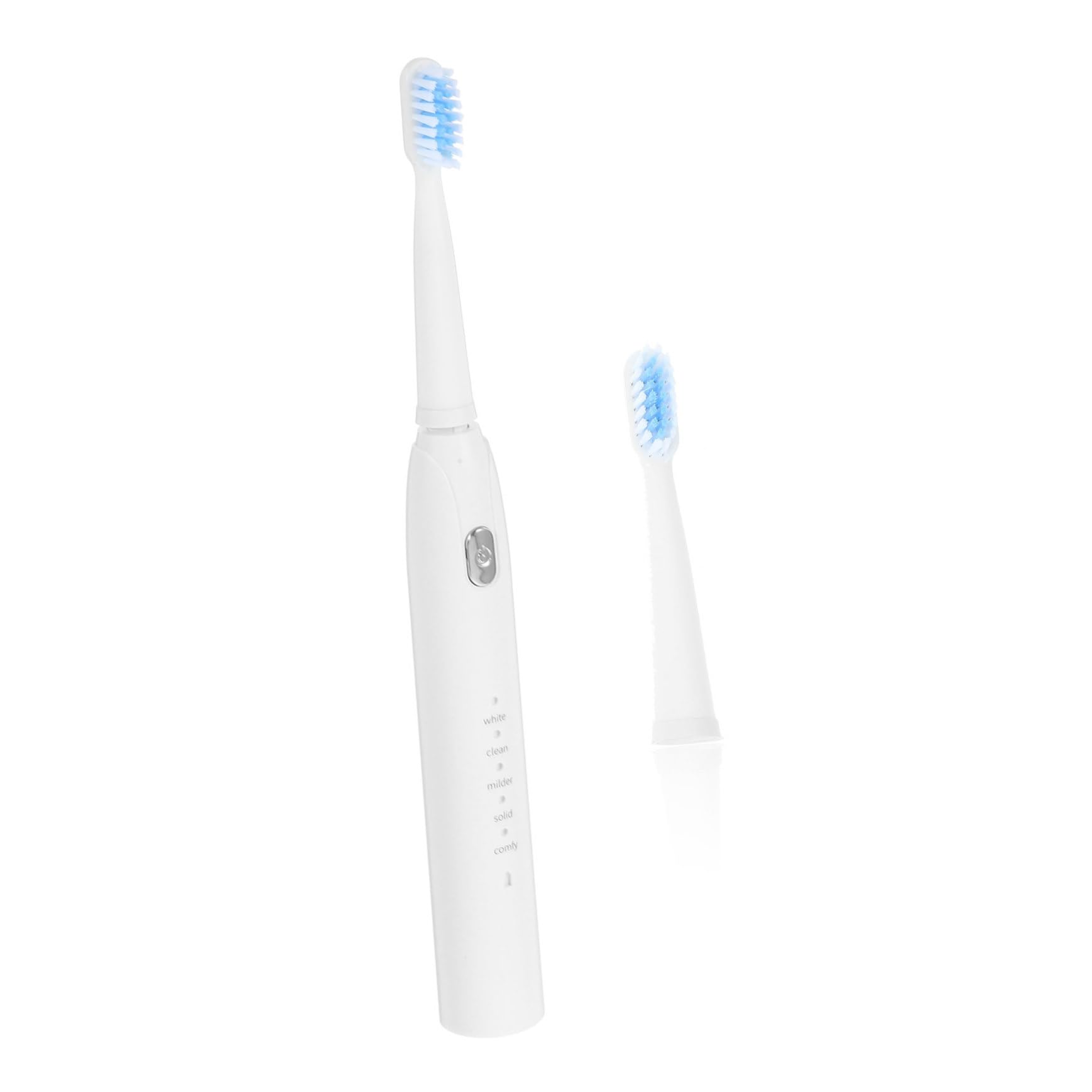 SHERCHPRY Electric Toothbrush with USB Charging Five Speed Vibration Design Battery for Adults and White Bristle Toothbrush for Cleaning