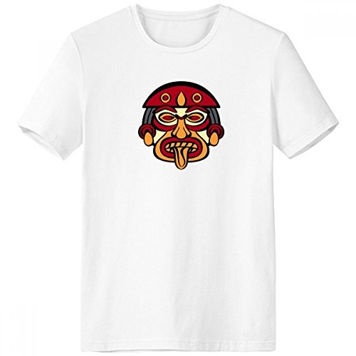 T-shirt art indien cadeau original homme blanc XXXL motif totem artistique pour anniversaire