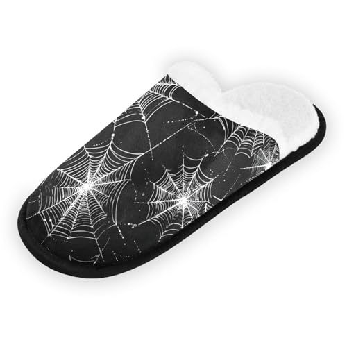 Spiders Halloween Black Slippers For Women Men Soft Memory Foam Non-Slip Hallowmas Winter Indoor House Shoes Travel Slipper2