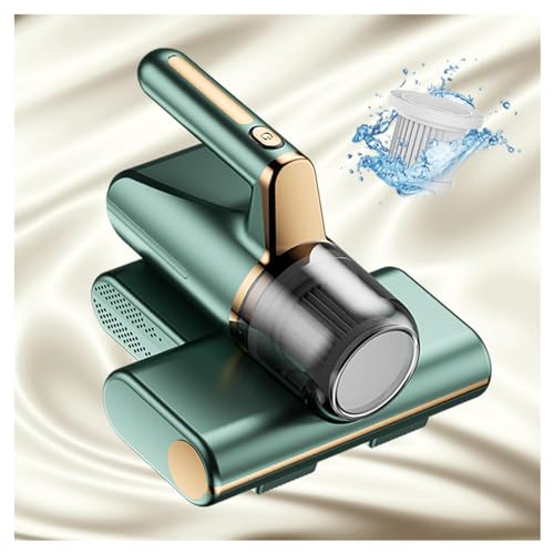 BesBet Aspirador Colchones Antiacaros, Elimina El 99,9% De AléRgenos Y áCaros del Polvo Antiacaros VibracióN De Alta Frecuencia, IluminacióN Ultravioleta Aspiradora Antiacaros,Green