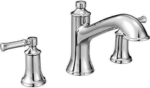 Moen T683 T683 Dartmoor Zweigriff Hohe Arc römischen Badewanne Wasserhahn, Chrom, 1