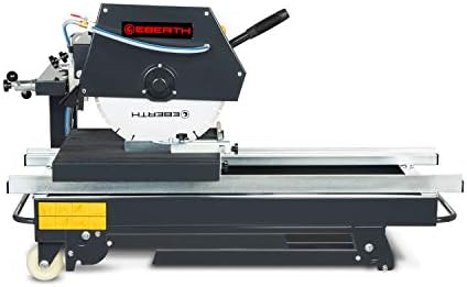 Bild 3 - EBERTH Steinsäge Steintrenner Steintrennmaschine Fliesenschneider Nassschneider Elektrisch (2000W, 450mm Diamanttrennscheibe, 140mm Schnitttiefe, 700mm Schnittlänge, 45° Schwenkbar, Wasserpumpe)
