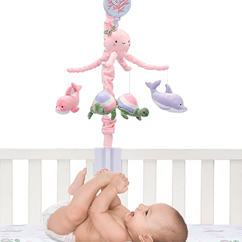 Lambs & Ivy 734018 Sea Dreams Dolphin/Turtle Musical Baby Crib Mobile Soother Toy thumb #1