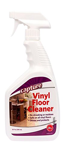 Capture Vinyl Floor Cleaner 32 oz - No Streaking or Residues and Breaks