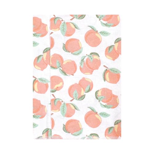 Image of Hudson Baby Unisex Baby Flannel Burp Cloth 7pk, Sweet Peach, One Size