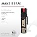 SABRE Advanced Pepper Spray for Self Defense, 3-in-1 Formula with Maximum Strength Pepper Spray, CS Military Tear Gas, UV Marking Dye, Fast Access Easy Carry Belt Clip, 35 Bursts, 0.67 fl oz