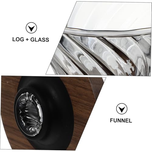 TEHAUX 電鍍煙灰色 ガラス製コーヒーファンネル 耐久性 純粋抽出用 漏斗型コーヒーストレーナー