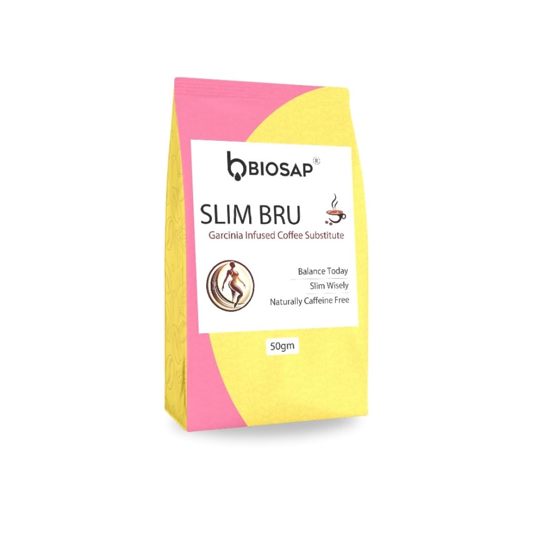 Biosap Coffee Substitute Garcinia Slimbru | Caffeine Free Ayurvedic Coffee Alternative | 50 Grams | Natural Metabolism Support | Gluten Free Daily Wellness-image-16