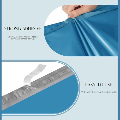 Image of Metronic Poly Mailers 24x24 300 Pcs, Large Shipping Bags Bulk for Clothing, Strong Adhensive Shipping Envelopes for Small Business, Mailers Poly Bags, Tear-resistant Mailing Bags in Dark Blue