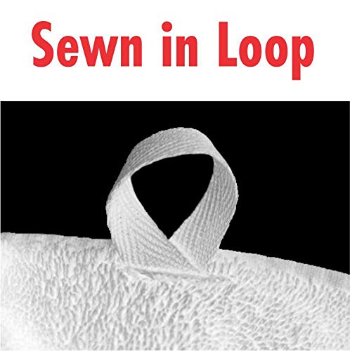 White Salon Hand Towels 4 Pack – 100% Microfiber, Maximum Absorbency, Super Soft, Ultra Plush - For Hair Drying, Face, Hands, Body or Gym - 16” x 27” - HairDay Care