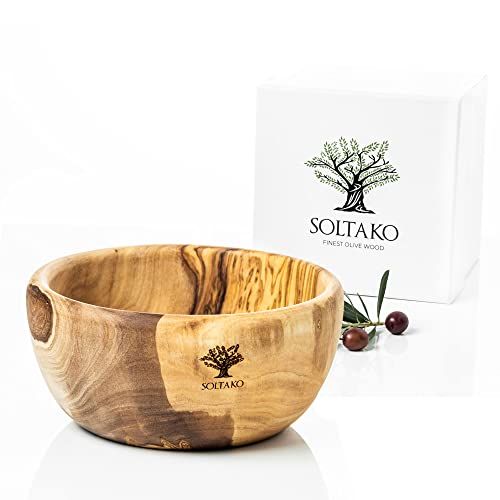 SOLTAKO Olivenholz Müslischale The Buddha Bowl 14 cm, Schale aus...