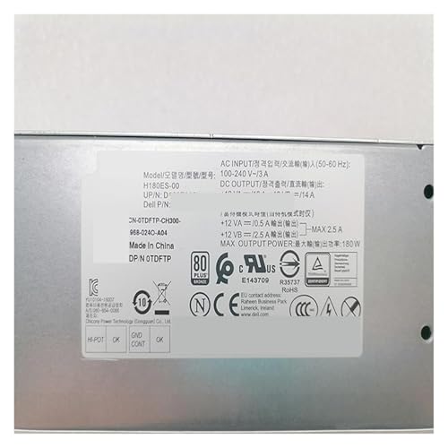 Alimentation 6 Broches 180W H180ES-00 bloc de rechange pour PC de bureau