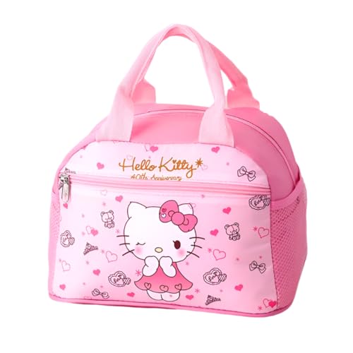 Hemasa Borsa termica per il pranzo/Hellokitty impermeabile Lunch Box/borsa allargata in alluminio materiale Bento Bag può contenere la tazza dell'acqua 7