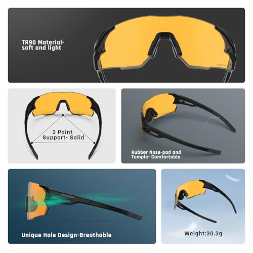 Z87 Sports Sunglasses for Men and Women-UV Protection, Ideal for Cycling, Fishing, Baseball, Running, Golf Iceman3