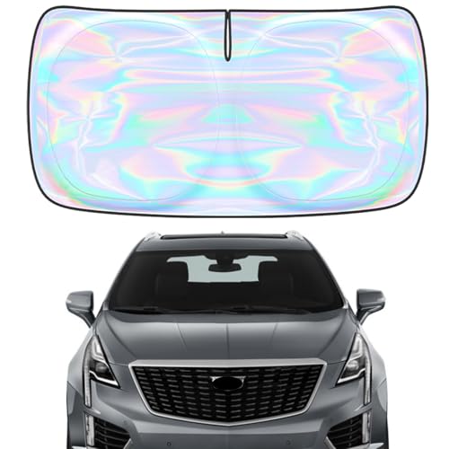 Windshield Sun Shade for Cadillac XT5 2017-2025 2026-4 Layers Sunshade Compatible with Cadillac XT...