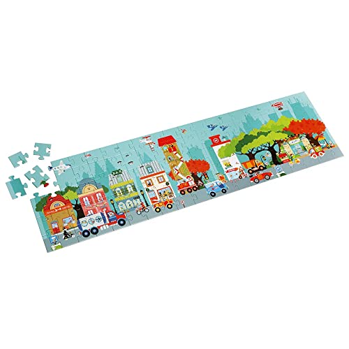 SCRATCH Floor Puzzle 100PCS - City Puzzle