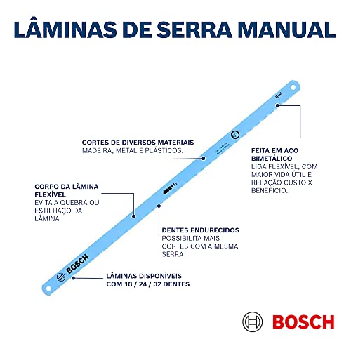 Bosch Lâmina de serra manual BIM 300 mm 18 dentes