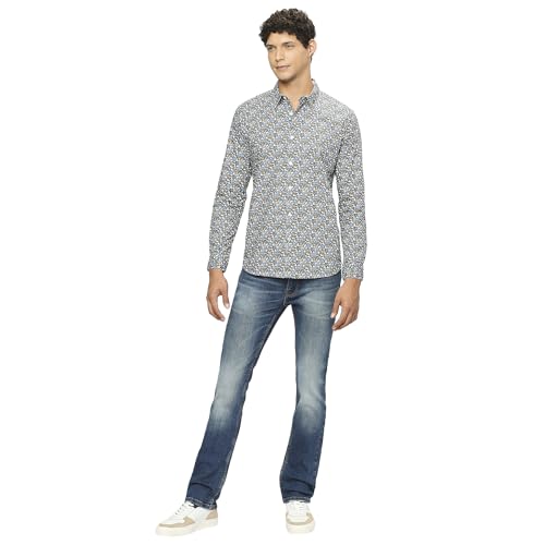 Image of Pepe Jeans Men's Casual Shirt | Trendy Printed Shirt for Men| Regular Fit | Full Sleeve | Available in Plus Size, Cotton