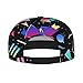 80s 90s Vintage Disco Theme Baseball Cap Adjustable Breathable Fashion Snapback Flat Bill Hat Casual Hip Hop Hats for Men Women Outdoor