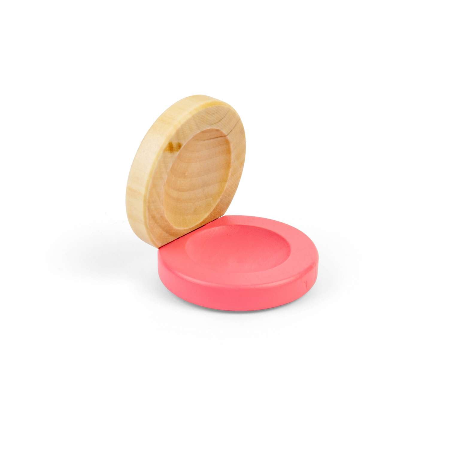 Bigjigs Toys Wooden Castanets Pink One Pair - Children's Musical Instruments