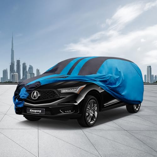 Image of Kaugung Car Cover Waterproof Custom Fit Acura RDX(2007-2025), Full Exterior Cover for Automobiles Lightweight Resistant Outdoor Sun UV Rain Dust Snow Wind Protection.