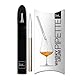 EISCH Whisky Pipette Platin - Handgefertigte Glaspipette veredelt mit echtem Platin - Made in Germany