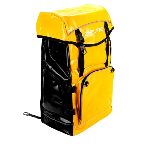 Zipline World Cup Ski Boot Bag Backpack – The Choice Snowboarding Bag of Olympian Skier Athletes – Snowboard Gear Bag for Air Travel – Skiing Accessories Storage Bag – Waterproof (Sunray Yellow)