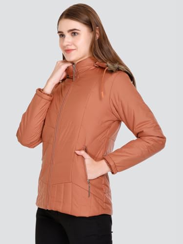 Image of RARE TIMES Women's Stylish Solid Full Sleeves Jacket | Winter Wear Quilted Jacket for Travelling | Regulaer Fit Puffer Jacket For Women