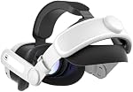 Zybervr Bracelet de tête pour Meta Quest 3, Comfort Elite Strap pour Oculus Quest 3 Accessoires, Léger réglable VR Remplacement de la sangle d'écoute